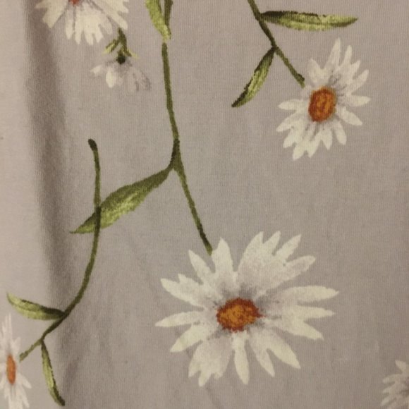 Pretty Grey Daisy Floral Halter Style Summer Dress - Picture 5 of 7